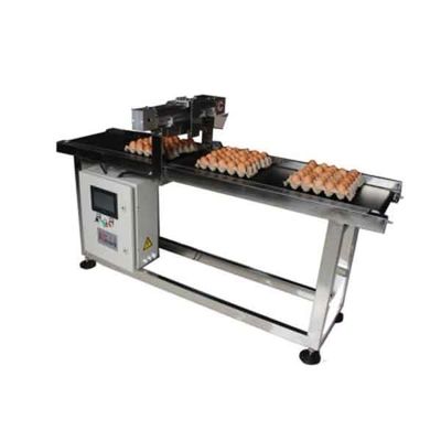 400W इंकजेट प्रिंटर अंडा कन्वेयर बेल्ट सिस्टम डिस्प्ले स्क्रीन